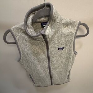 Patagonia Light Gray Sleeveless Fleece